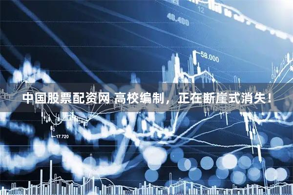 中国股票配资网 高校编制，正在断崖式消失！
