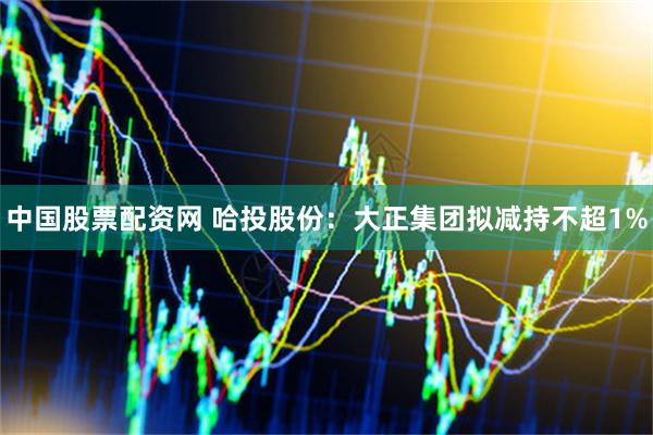 中国股票配资网 哈投股份：大正集团拟减持不超1%